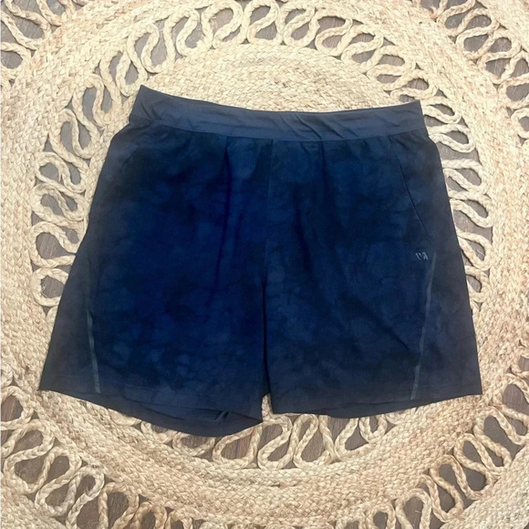 VRST Shorts Mens XL Black Blue Athletic Casual Workout Gym Yoga - Picture 1 of 8